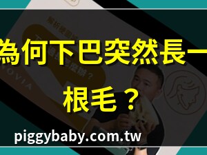 下巴長一根毛
